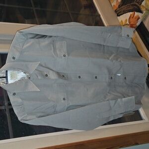Command U.S. Officers Regulation 100% Wool Button Down Sz L Shirt NWOT 2 pockets